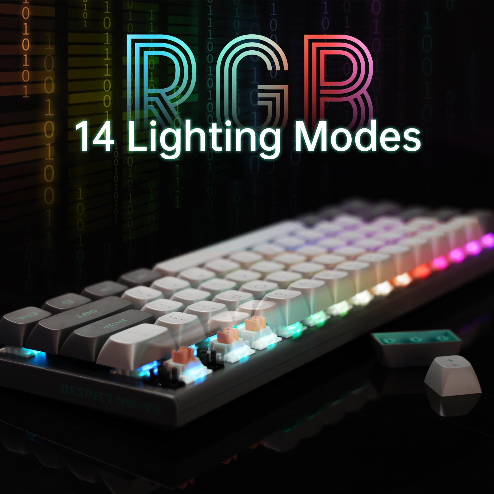 E-YOOSO Hz-61 60% Wired RGB Gaming Keyboard, Magnetic Switch, Hot