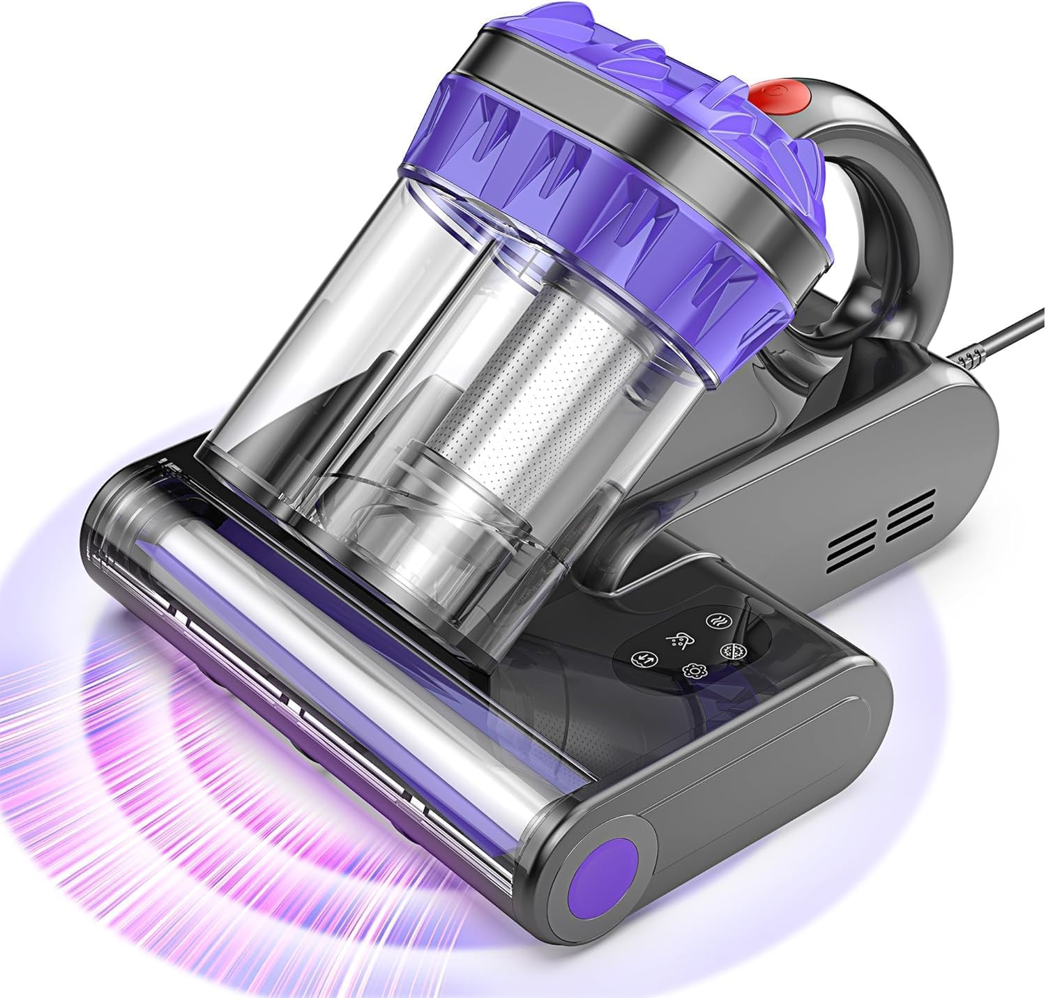 Milbenstaubsauger mit UV-Licht & Heißluft, 16Kpa Saugkraft, 550W, für Matratzen, Sofa, Teppiche