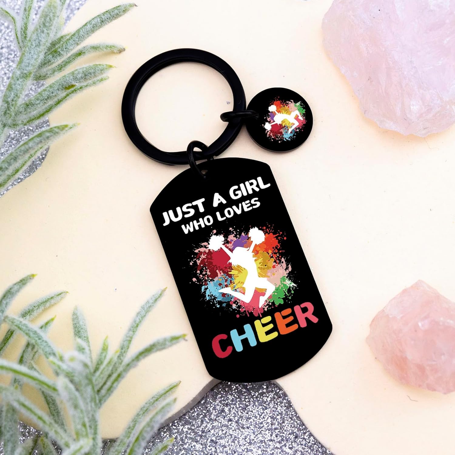 Cheerleader Gifts for Girls Personalized Cheer Keychain Senior Cheer Gifts for Cheerleaders Girls Cheer Competition Gift for Team Cheerleading Stuff Accessories Things for Women - Image 4