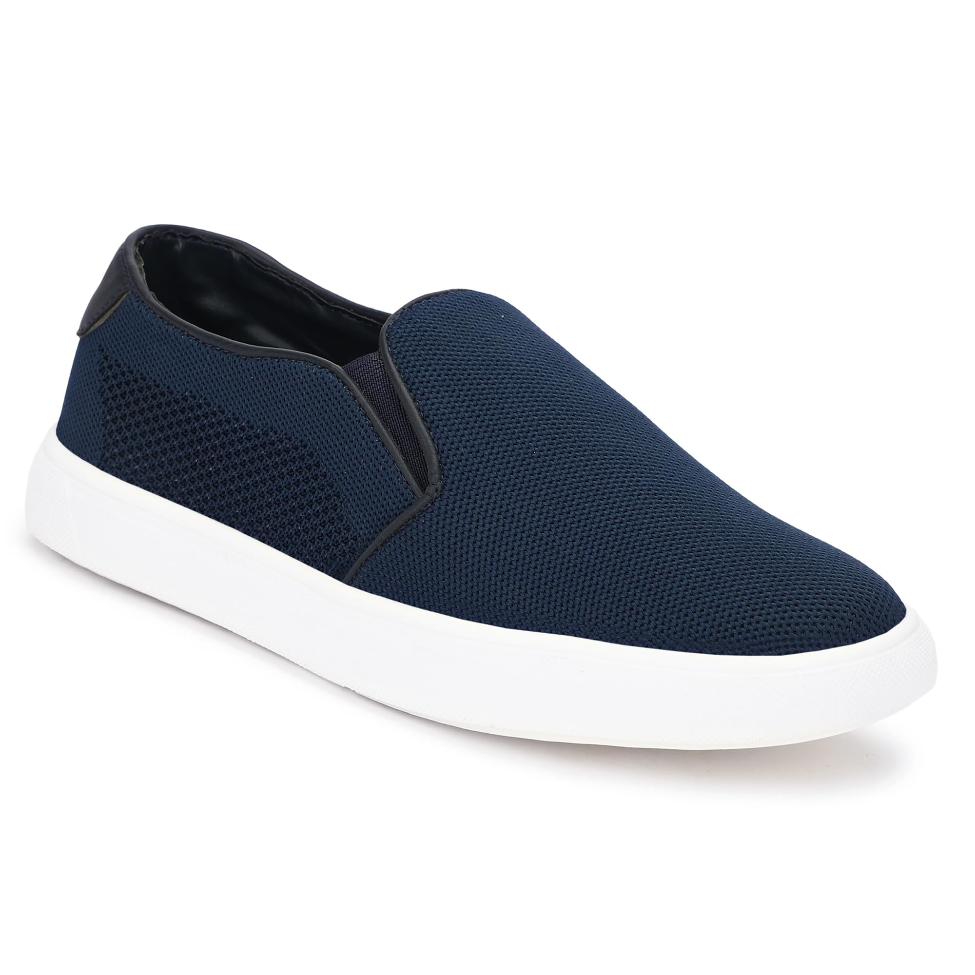 P R Shoes Mens Knitted Upper Stylish Comfort Shoe 09 UK/IND Navy Blue (B0D1KS41PH) Amazon Price History, Amazon Price Tracker