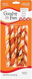 Good'n'Fun Good 'N' Fun Dog Treats, Tripe Flavor Twists, 10 Pack