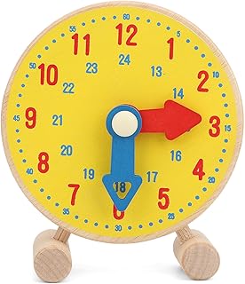 Kids Telling Time Practice Learning Clock,Educational Kindergarten Toy for School Classrooms and Homeschool Supplies