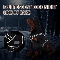 Vista 5 de Arnés táctico para perro, reflectante, chaleco antitirones, chaleco de protección contra pinchos, talla S