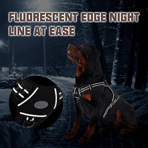 Miniatura 5 de Arnés táctico para perro, reflectante, chaleco antitirones, chaleco de protección contra pinchos, talla S