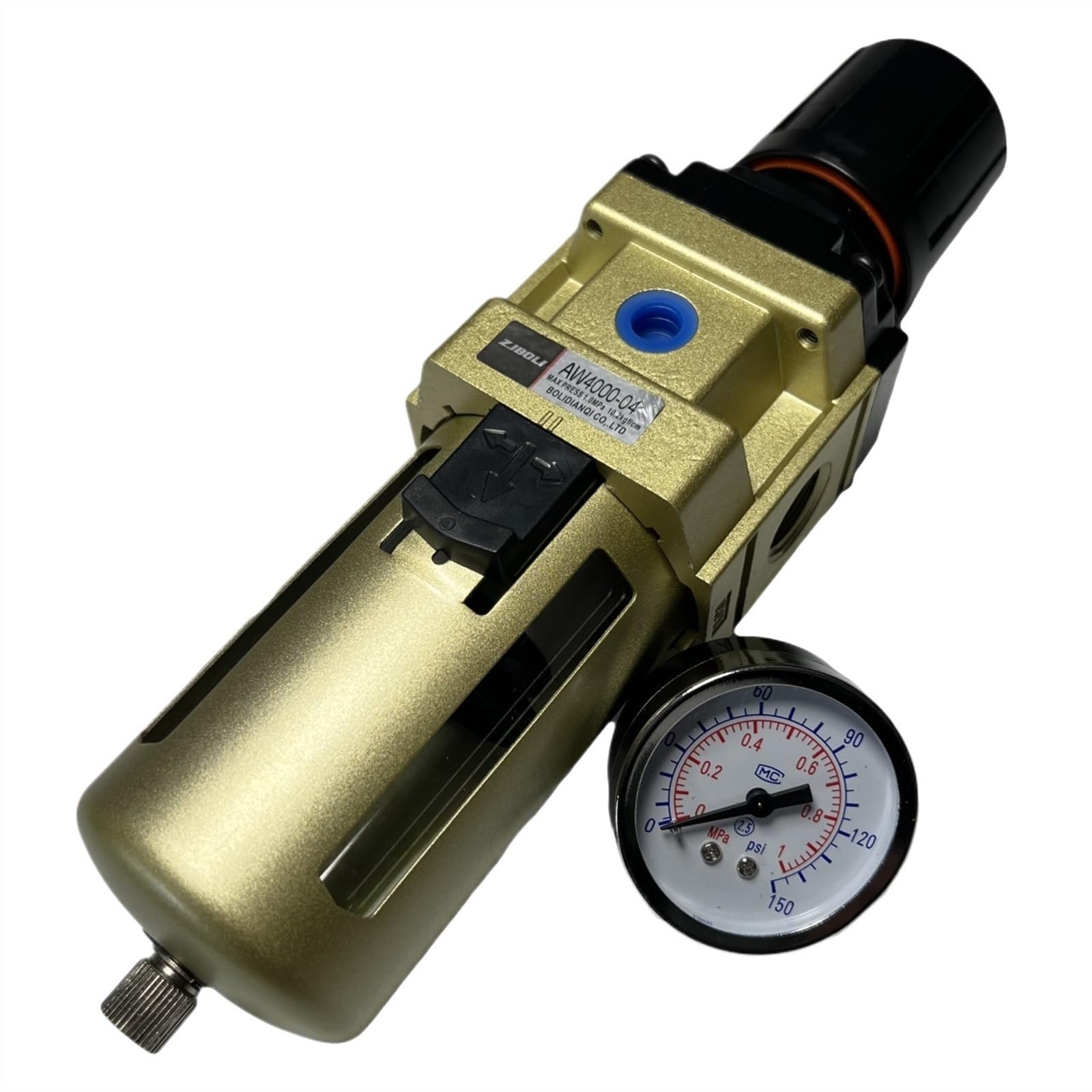 Processeur d'air AW4000 pour éliminer l'eau et l'huile avec régulateur de pression précis