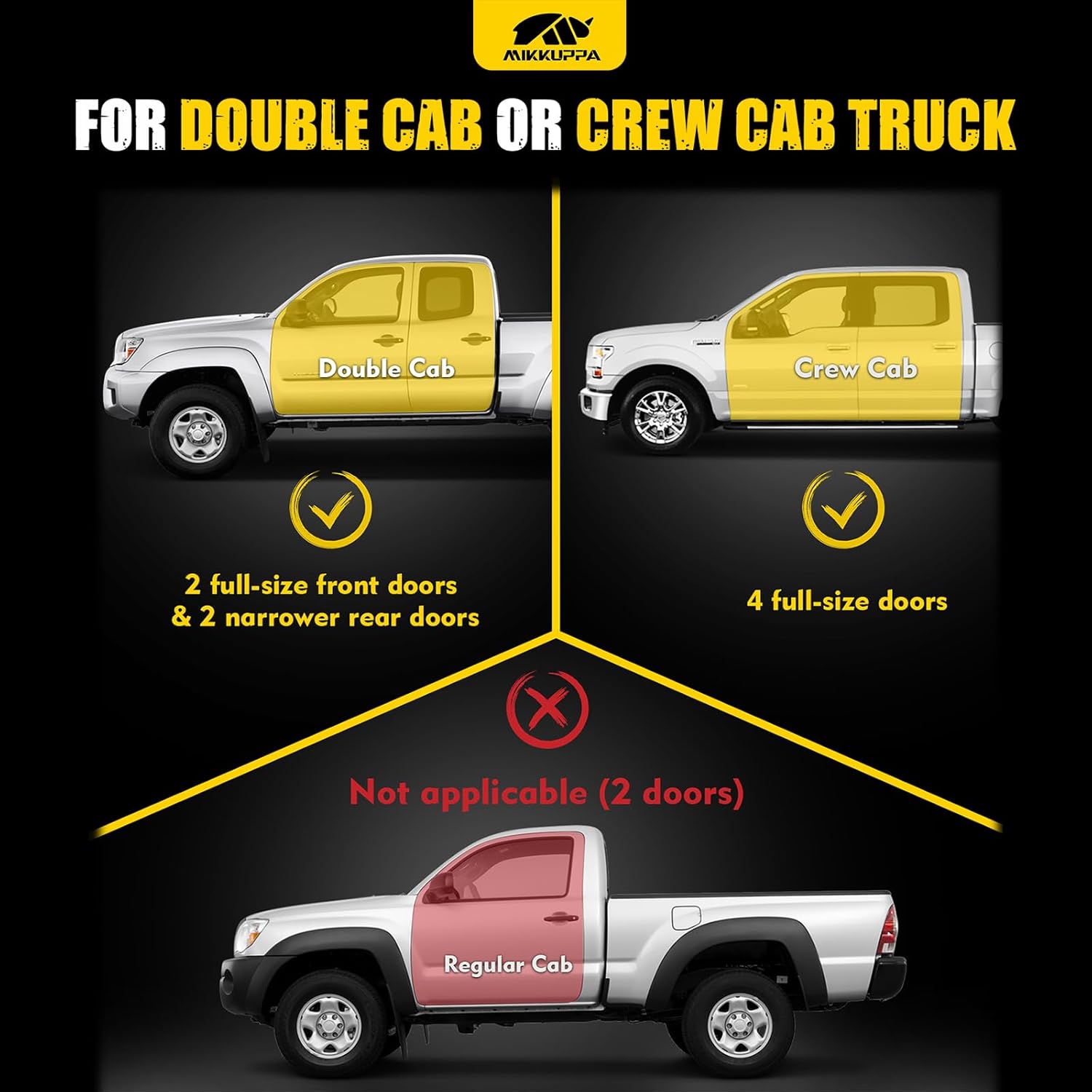 MIKKUPPA Under Seat Storage Box - Compatible with 2019-2026 Chevy Silverado/GMC Sierra 1500, 2020-2026 Silverado/Sierra 2500HD 3500HD Double Cab & Crew Cab - Upgraded Detachable Underseat Organizer