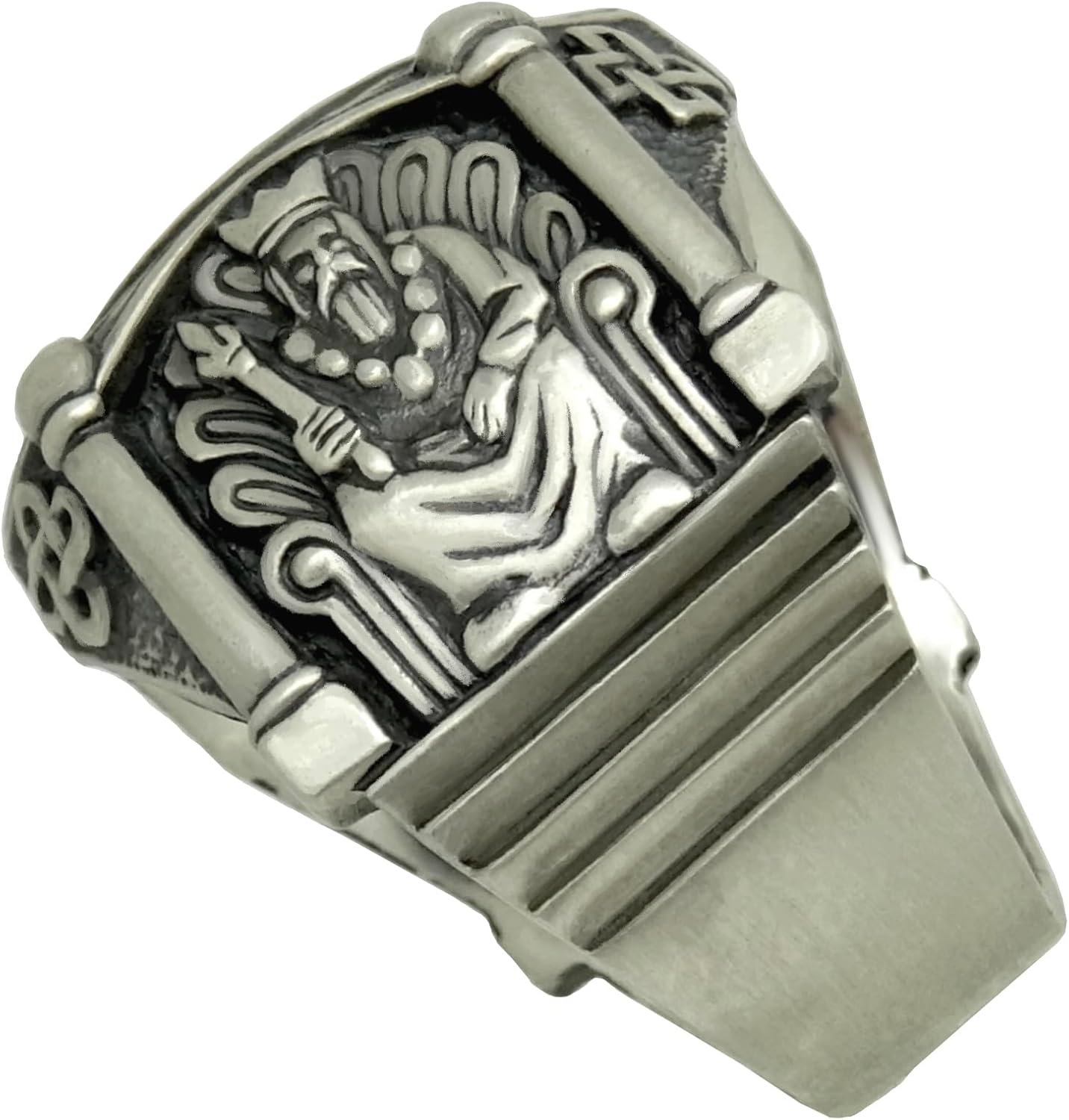 Secret Seal of King Solomon Sterling Silver 925 Men’s Ring Demon Protection Amulet Exorcism