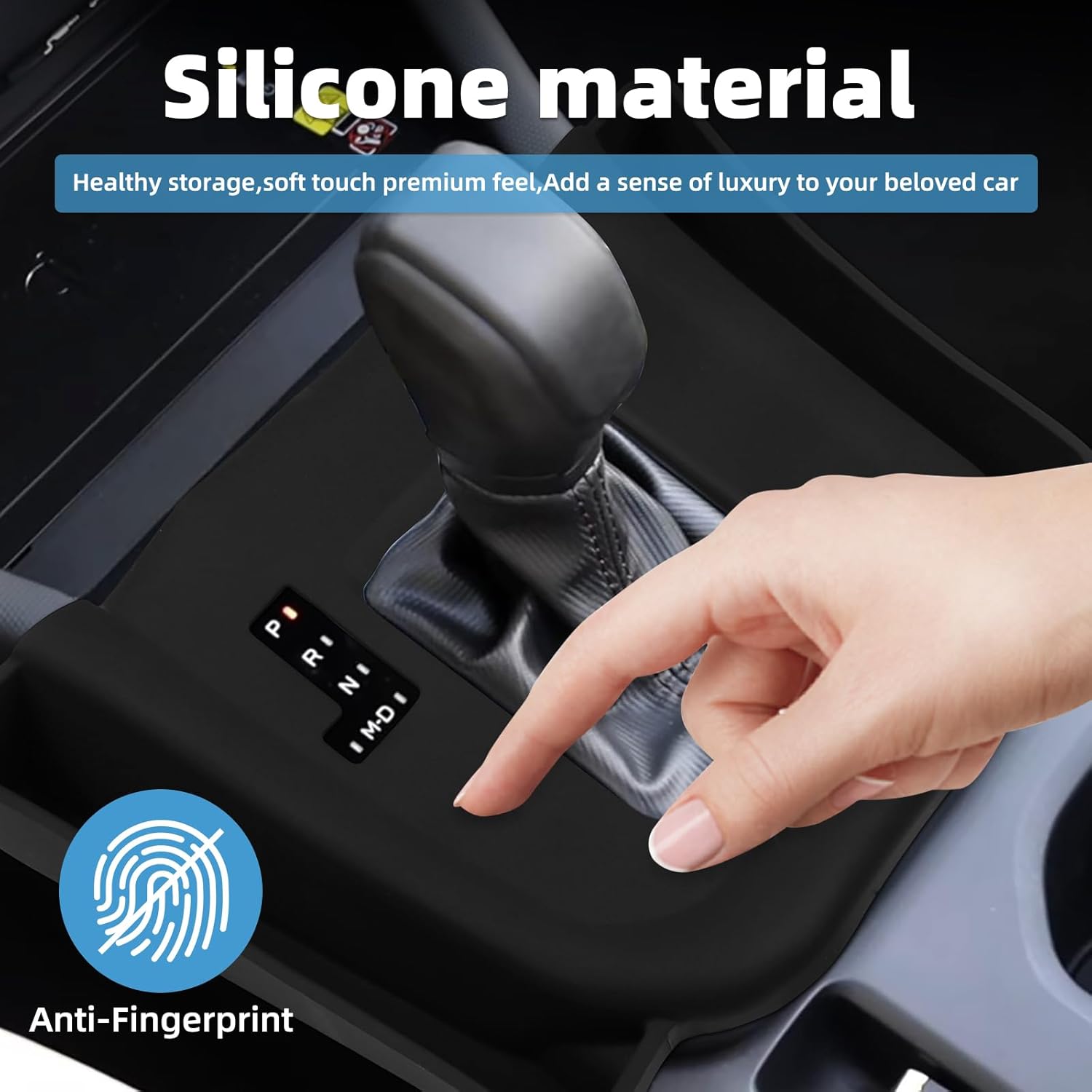 Center Console Silicone Gear Shift Panel Cover for Subaru Forester 2025 Accessories Pocket Organizer Storage Interior Accessories