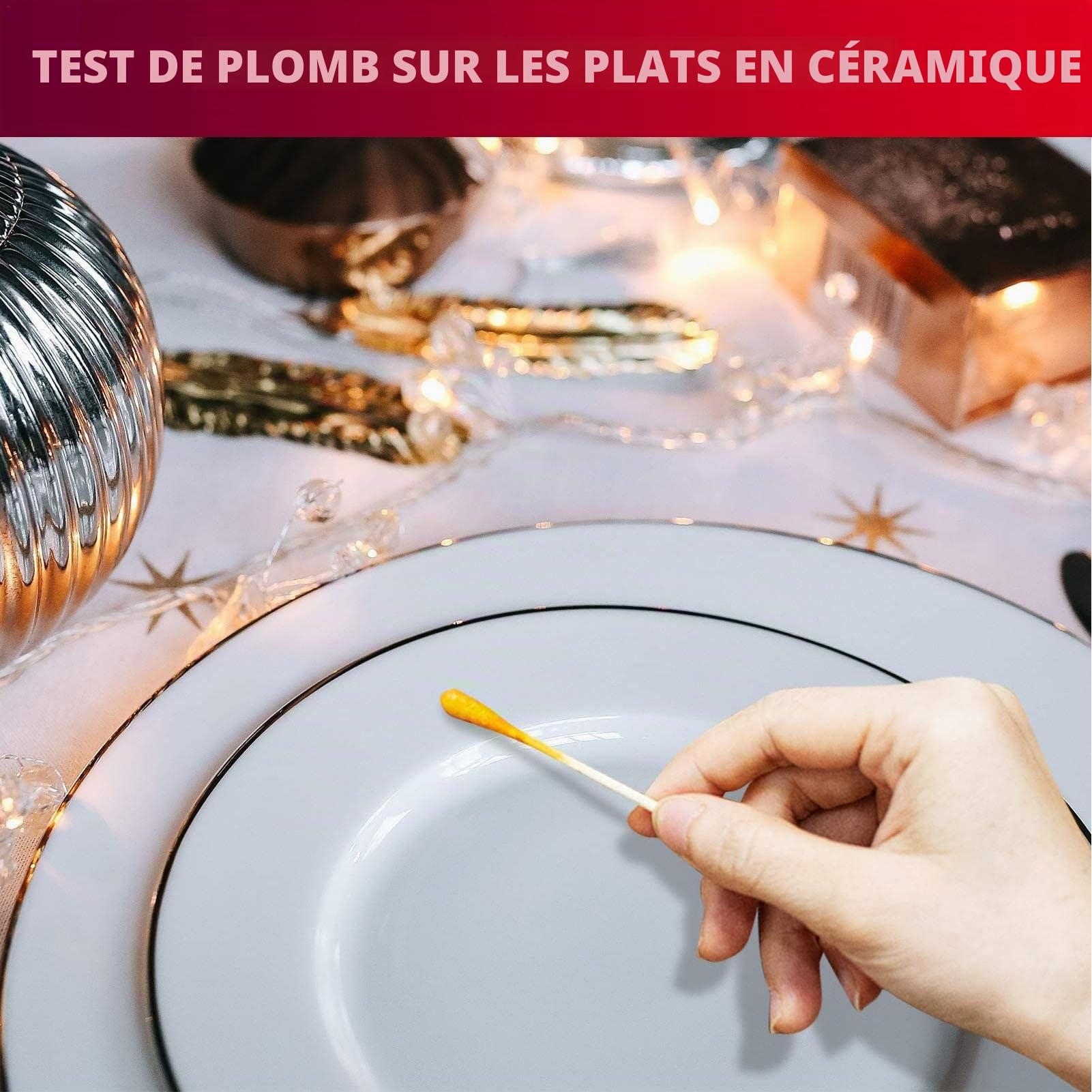 Test Plomb | Kit Test Plomb 30 pièces avec écouvillons Test,Résultats Test Rapides en 30 Secondes, bandelettes Test Plomb pour Toutes Les Surfaces