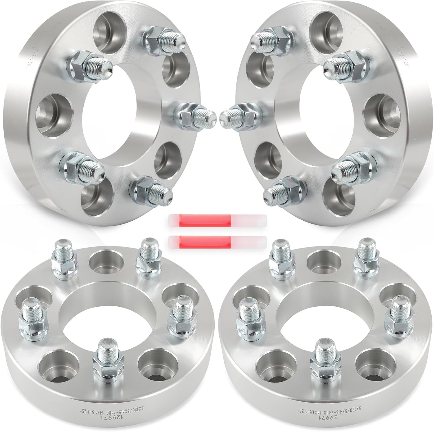 ECCPP 4PCS 5x120 to 5x4.5 1.25" Wheel Adapters 5 lug Fit for 2007-2013,2017-2020 for Acura for MDX|2017-2021 for Acura for NSX|2005-2012 for Acura for RL