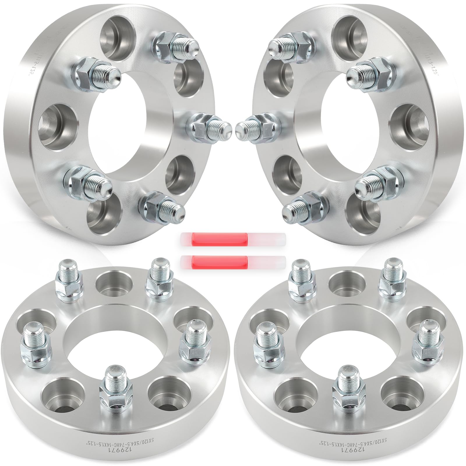 SCITOO 4Pcs 5x120 to 5x4.5 Wheel Adapters 1.25" for Cadillac ATS