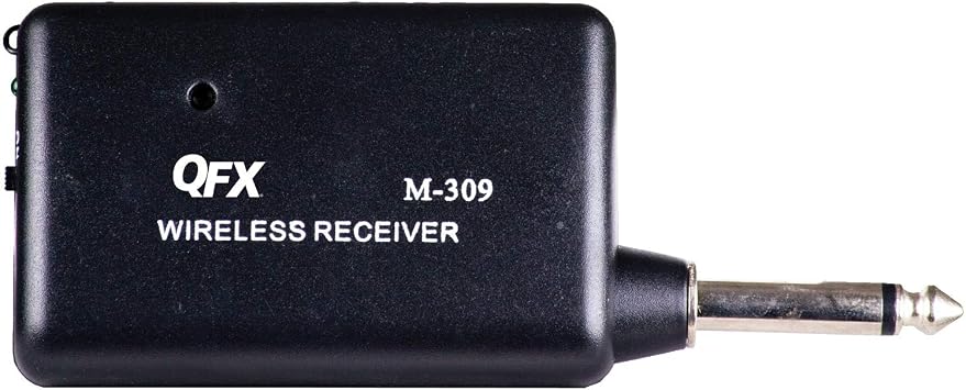QFX M-309 Wireless Professional Microphone System with Headset & Lapel Microphones, Black