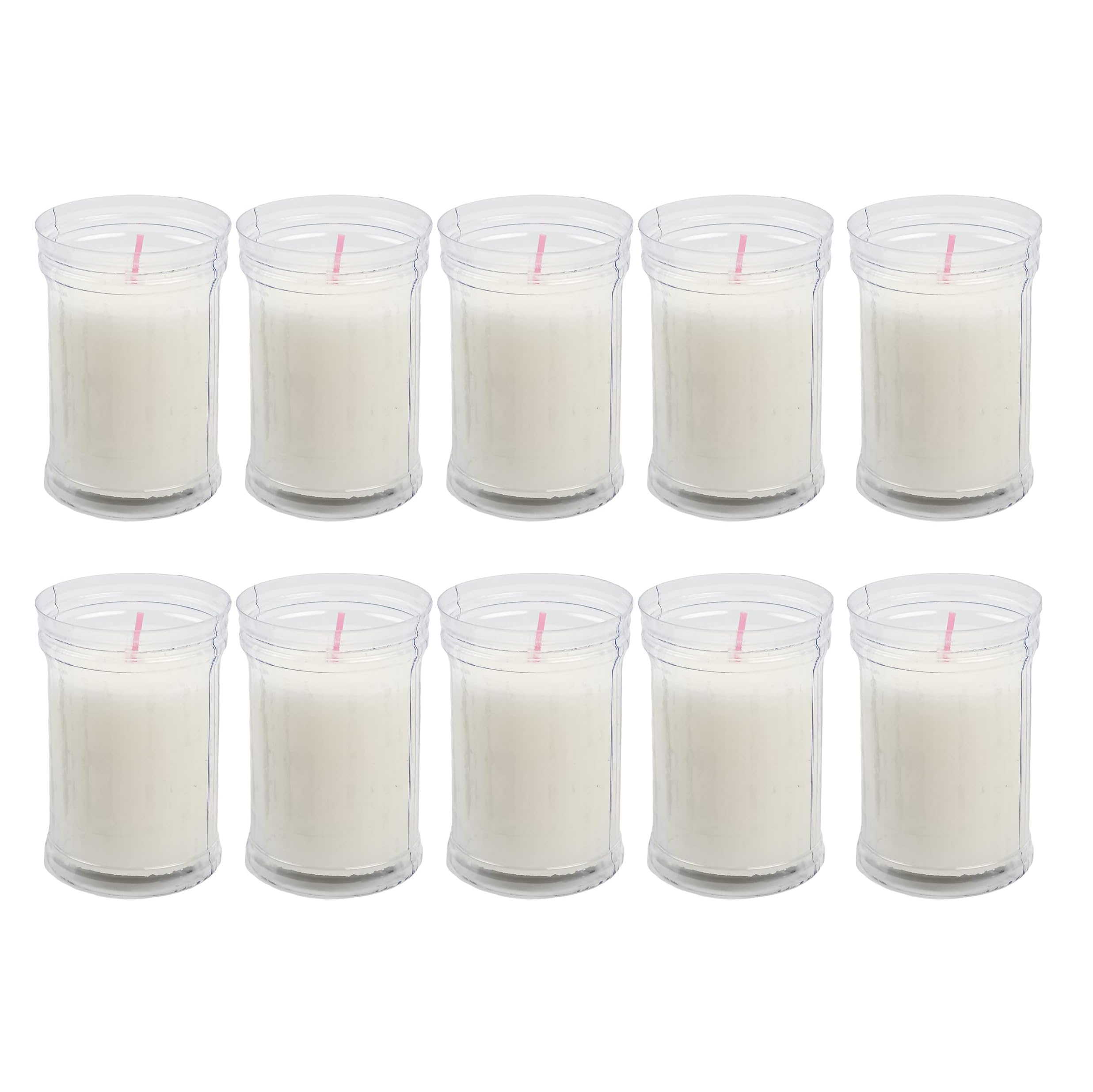 H HANSEL HOME Velón Votivo Blanco 9 x 6 cm Pack 10