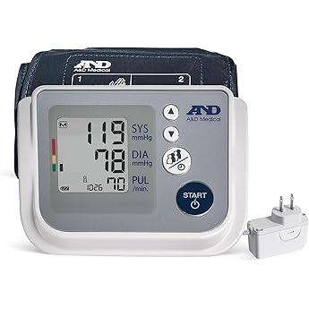 A&D Medical Blood Pressure Monitor for Home Use, UA-789AC - Upper Arm Precise BP Machine - Extra Large Cuff (16.5-23.6" / 42-60cm Range) 1-User, Easy to Use, Adults, AC Adapter