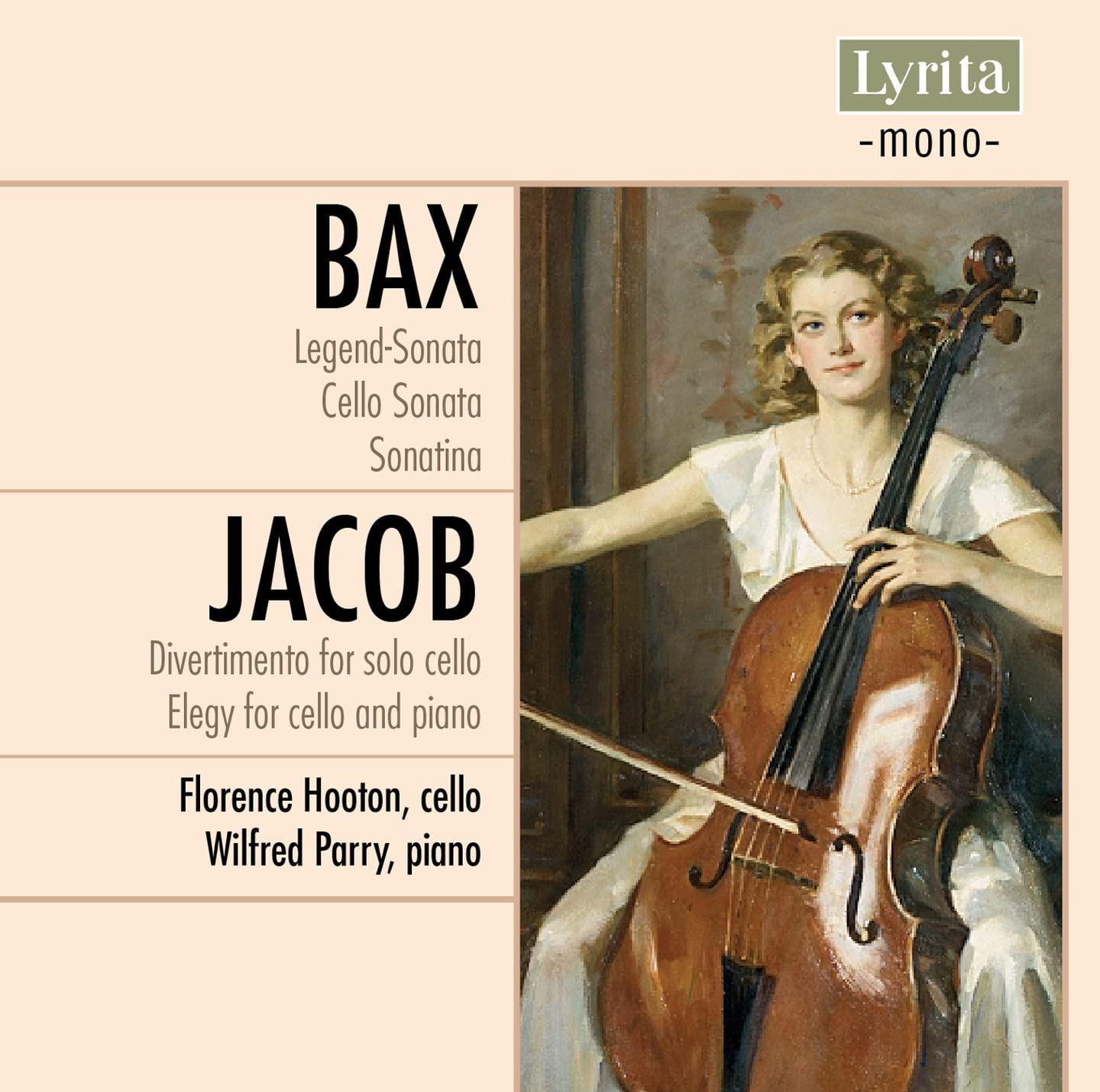 Legend-Sonata / Divertimento for Solo Cello (Bax / Jacob)