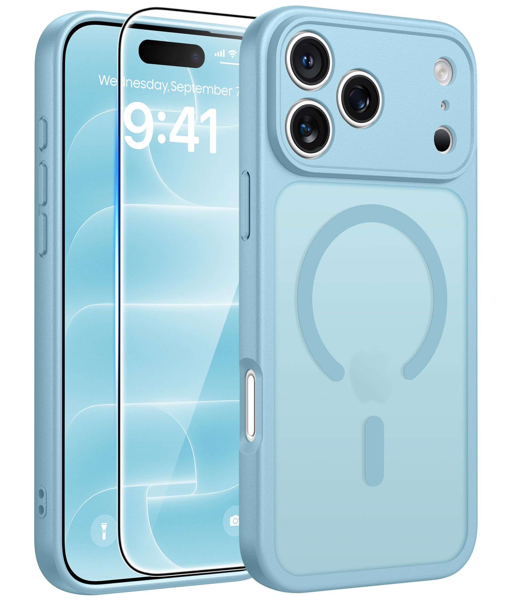 FNTCASE for iPhone 18 Pro Max Case/iPhone 17 Pro Max Case, Screen Protector