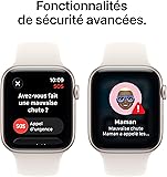 Apple Watch SE 3 [GPS 44mm] Smart Watch with Starlight Case and Starlight Sport Band - Activity/Sleep/Heart Rate Monitor - Always On Screen - 5