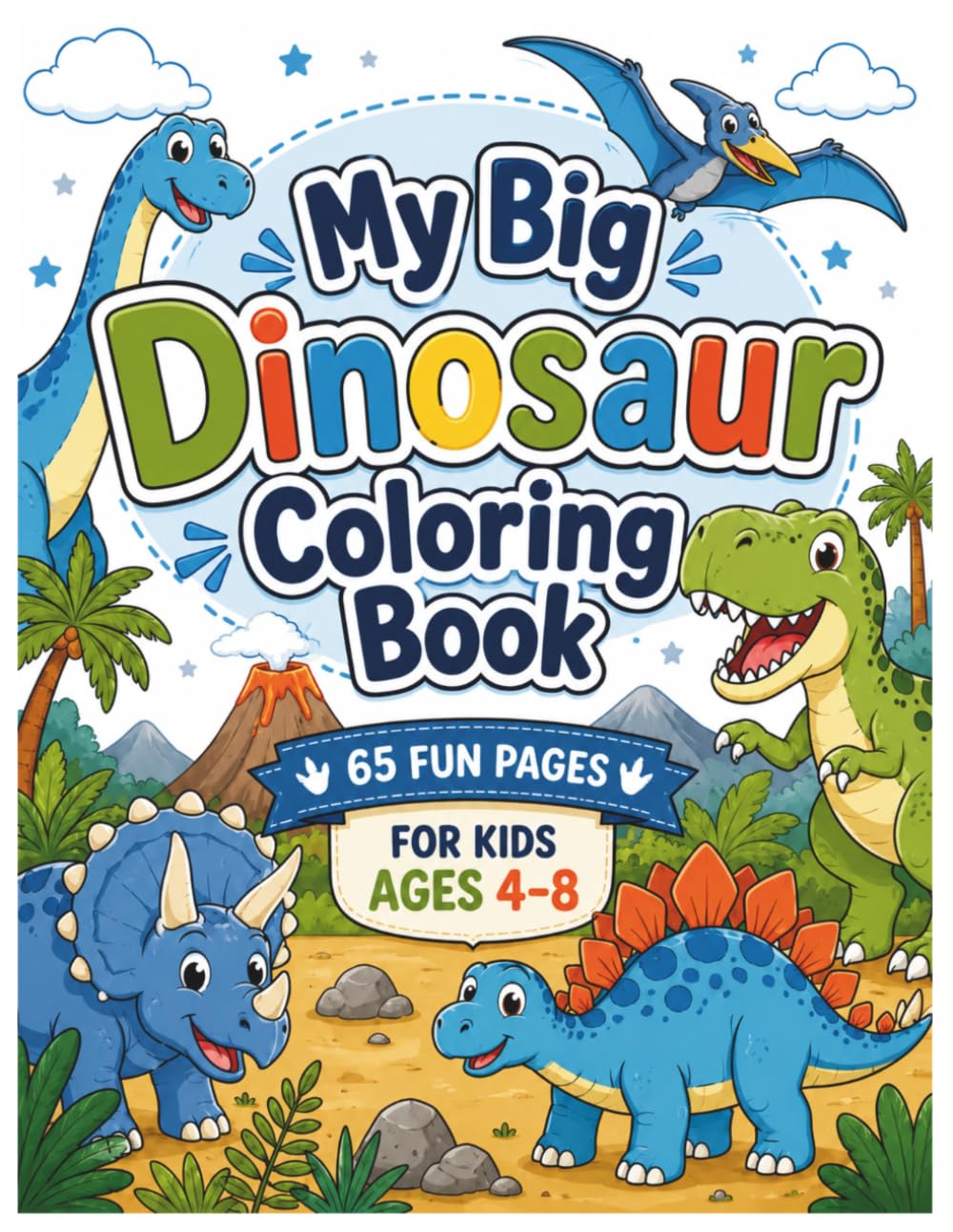 My Big Dinosaur Coloring Book