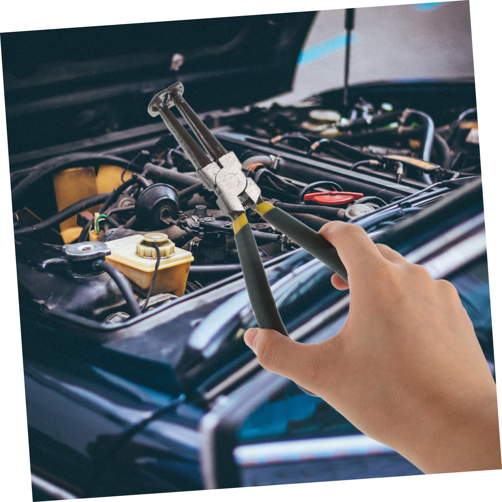 Kit de Pinces pour Segments de Piston Réglables 14 Pièces en Acier | 1 Ensemble, Prise Sécurisée, pour Maintenance et Réparation Automobile, Outil Manuel pour Mécanicien
