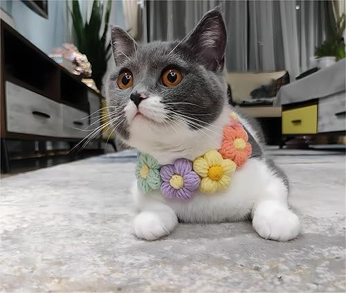 Miniatura 2 de Traje de Navidad hecho a mano para perro, traje de boda y bandana de cumpleaños para perro, disfraz de arcoíris de gato para mascotas pequeñas y