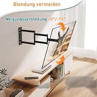 ELIVED EV3017 hosszú karos TV fali tartó 26-60 colos tévéhez, 749 mm nyújtható, max 35 kg 7