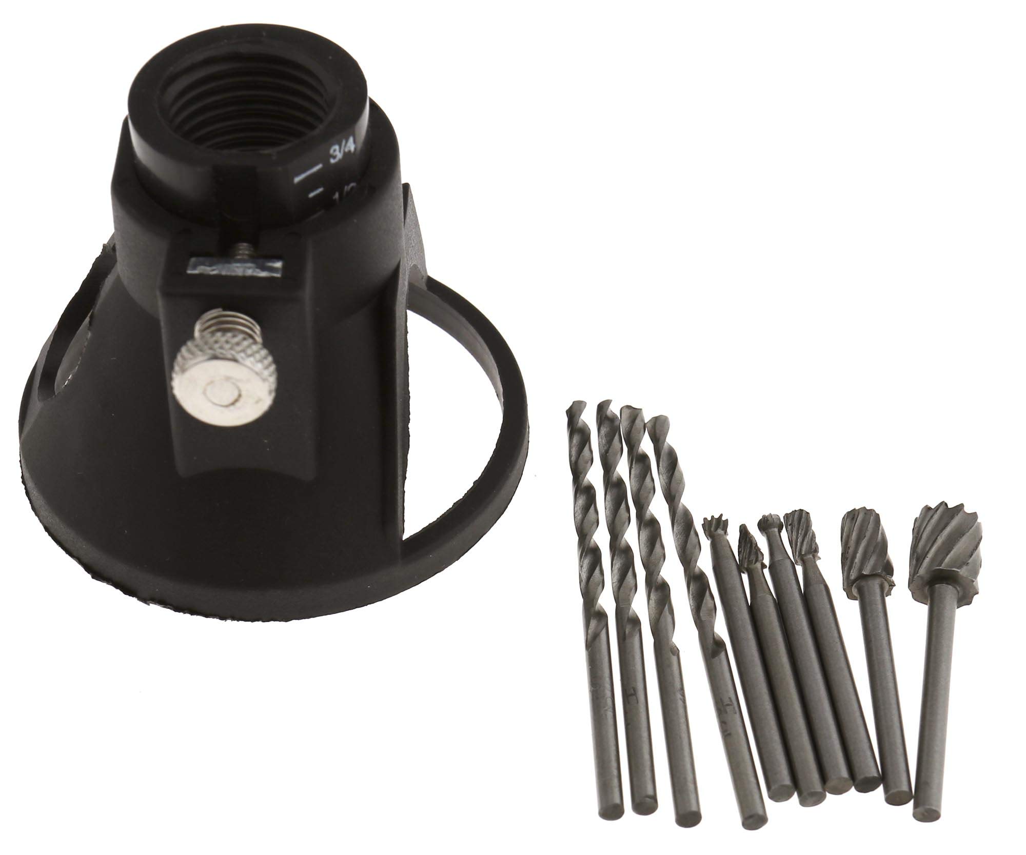 HSS Routing Router Bits 60 mm Twist Drill Bits Carving Guide Cover Rotary Locator für Rotary Tool