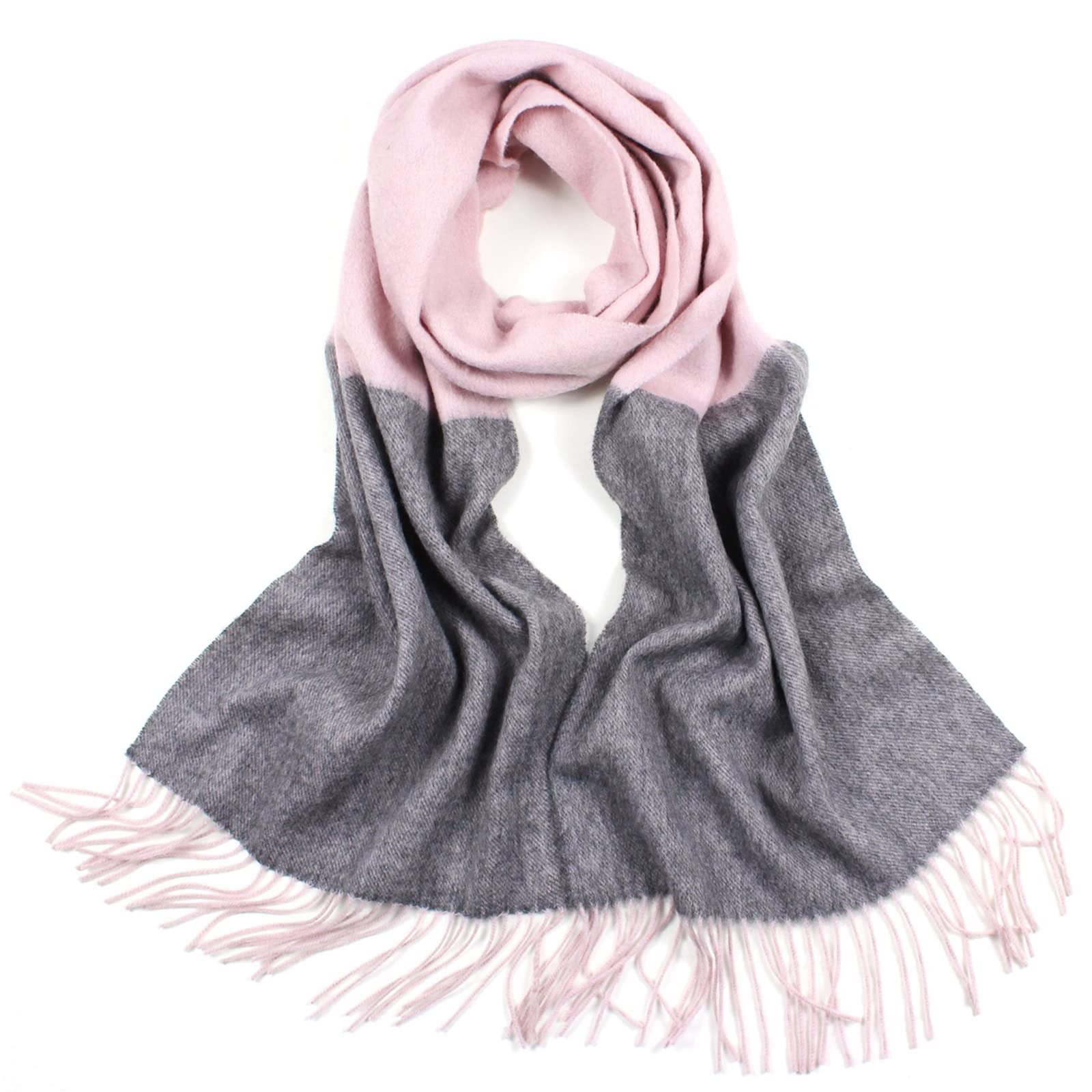 Bufanda de cachemira para mujer, elegante borlas con rayas largas, para invierno, cumpleaños, día de San Valentín, regalo de boda