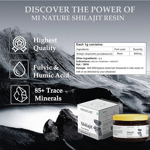 Miniatura 2 de minature Resina Shilajit pura  Paquete de 2 Shilajit de origen natural  0.53 oz (0.51 fl oz)  Contiene cuchara  Más de 80 minerales, aminoácidos