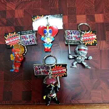 「東映ヒーローシリーズ」キーチェーン３個セット（非売品・新品・１９９９年） 東映ヒーローシリーズ・キーチェーン3個セット（非売品・新品