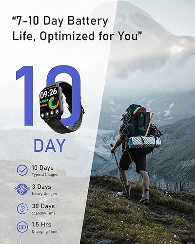 Miniatura 6 de Relojes inteligentes para hombres y mujeres fitness - rastreador de fitness con monitor iP68 impermeable 100+ modo deportivo rastreadores de