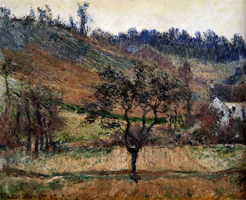 Impression sur toile Monet la Vallée de Falaise poster moderne affiches et gravures déco 60x90