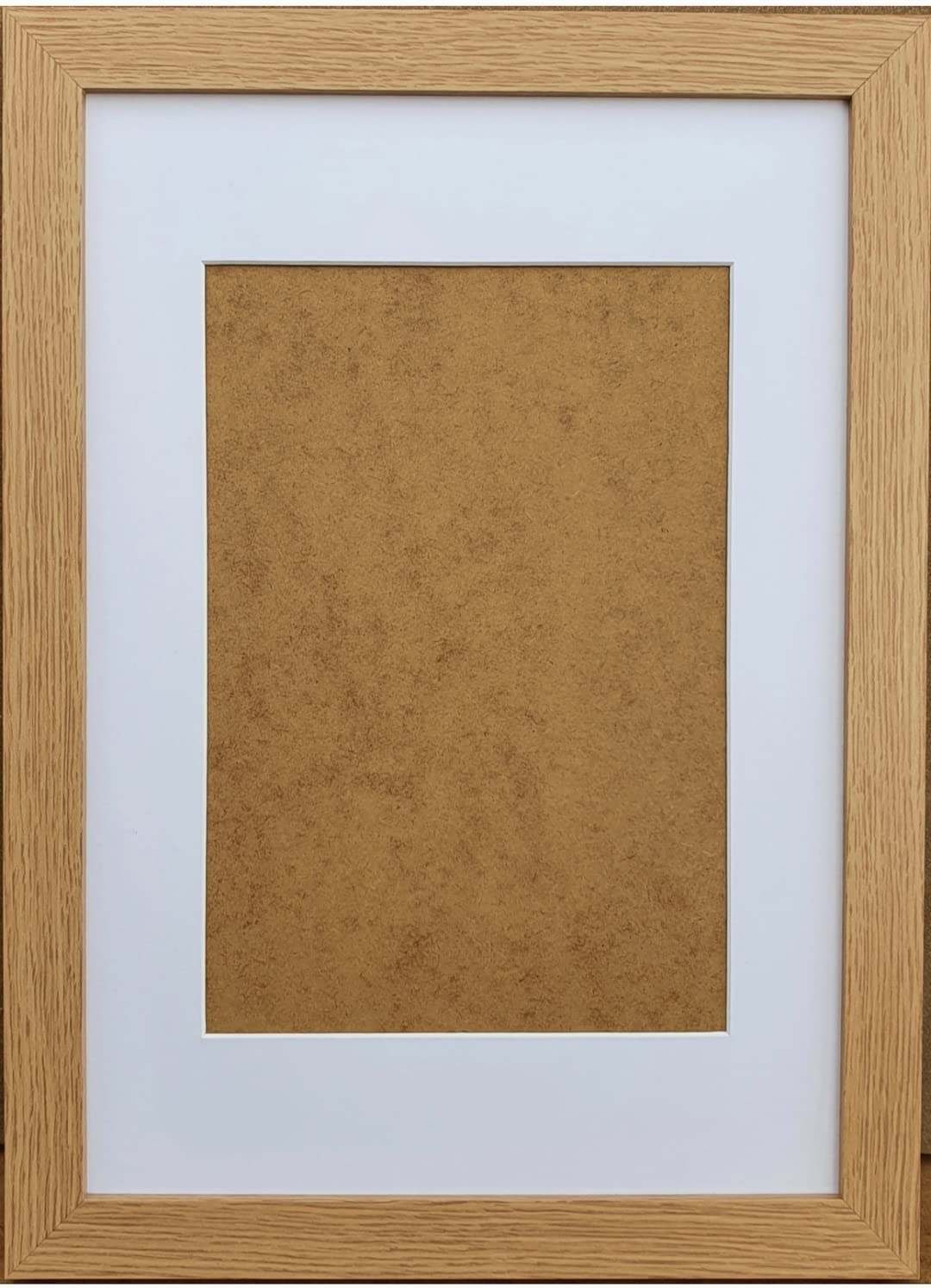Pif Oak Frame With White Mount (, 32X24'' For 28X20'' Picture)