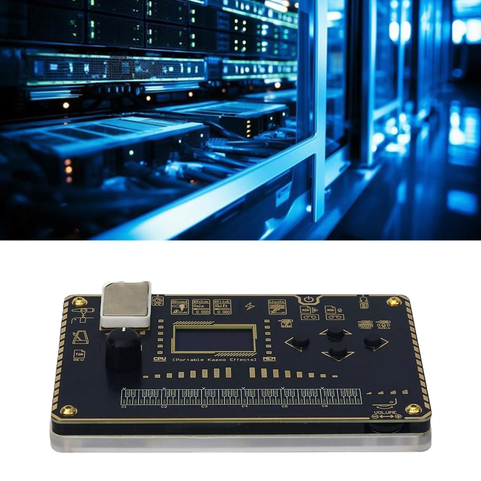 Processore digitale multifunzionale 24 Bit 48kHz Effetti per chitarra Costruito in 60+ preset Strumento da studio portatile Sintetizzatore di modellazione digitale con patch