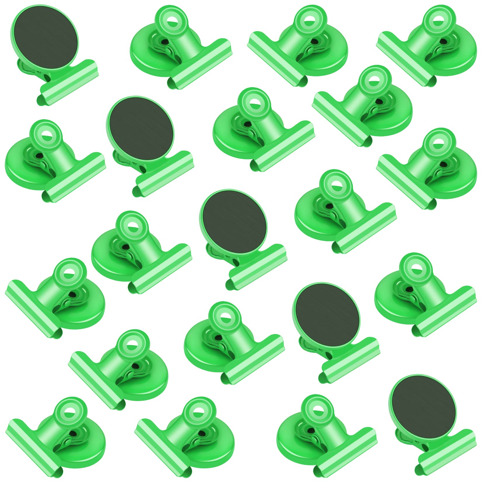 20 Pack Magnetic Clips Heavy Duty, Refrigerator Magnets, Clip Magnets Fridge, Strong Magnet Clips for Home Office Cruise (Light Green) — image 1
