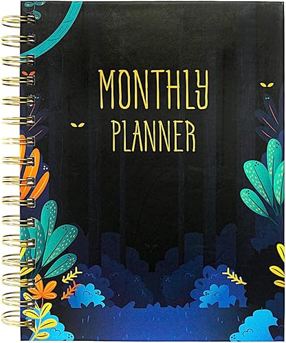 Miniatura 1 de Agenda 2023 semanal y mensual, agenda diaria en espiral 2023 con lista de tareas pendientes y 12 pestañas mensuales, calendario anual con páginas de