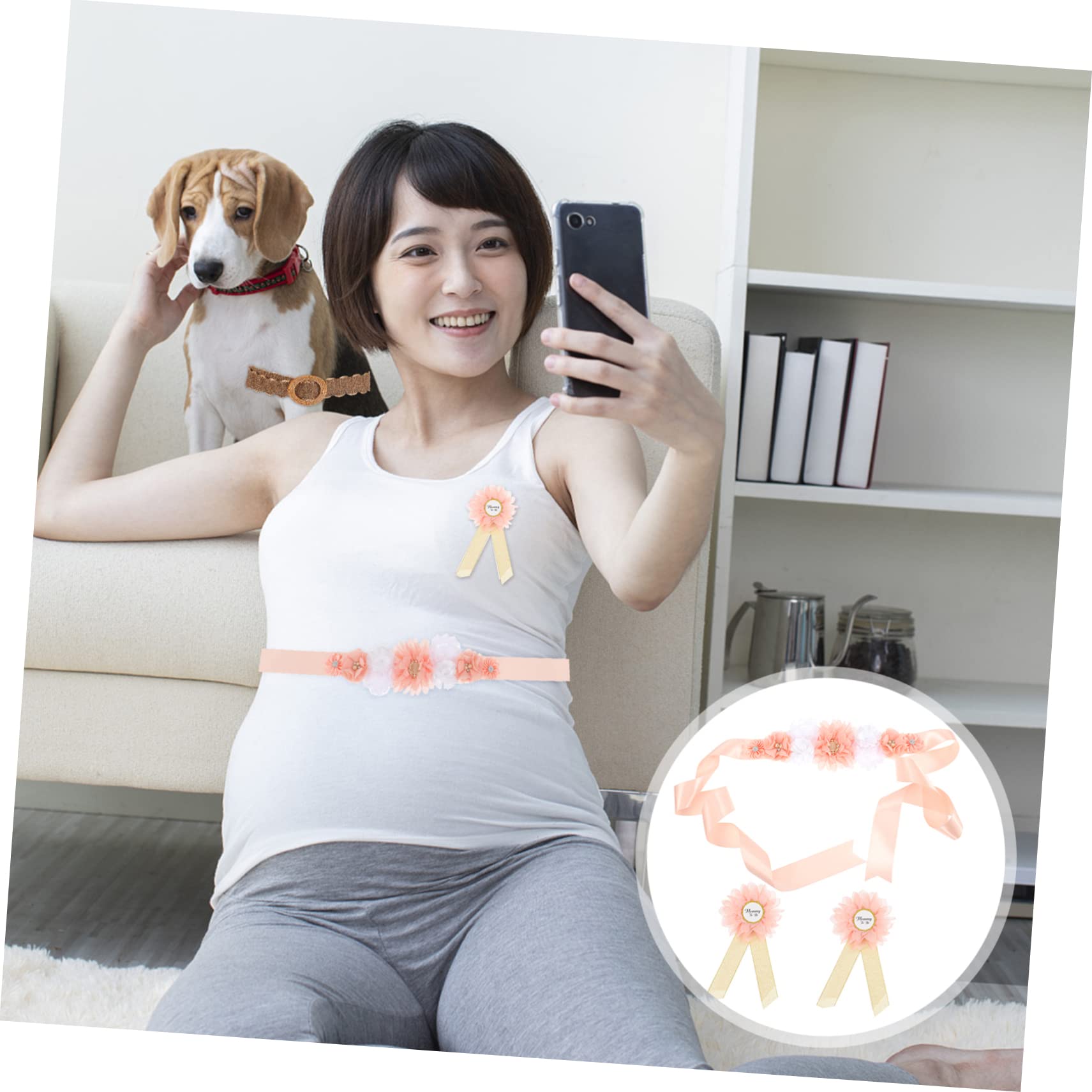 TOPBATHY 4 Set Di Fasce Per Gravidanza E Maternità Per Fascia Per Neonato Corsage Per Mamma