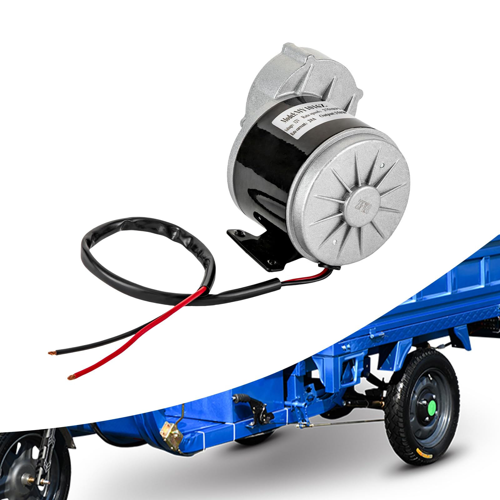 Elektryczny silnik rowerowy DC 12 V z silnikiem o mocy 250 W, z czystej miedzi, silnik elektryczny 2750 obr./min z przekładnią biegów, silnik przekładniowy DC ze szczotkami do skuterów elektrycznych