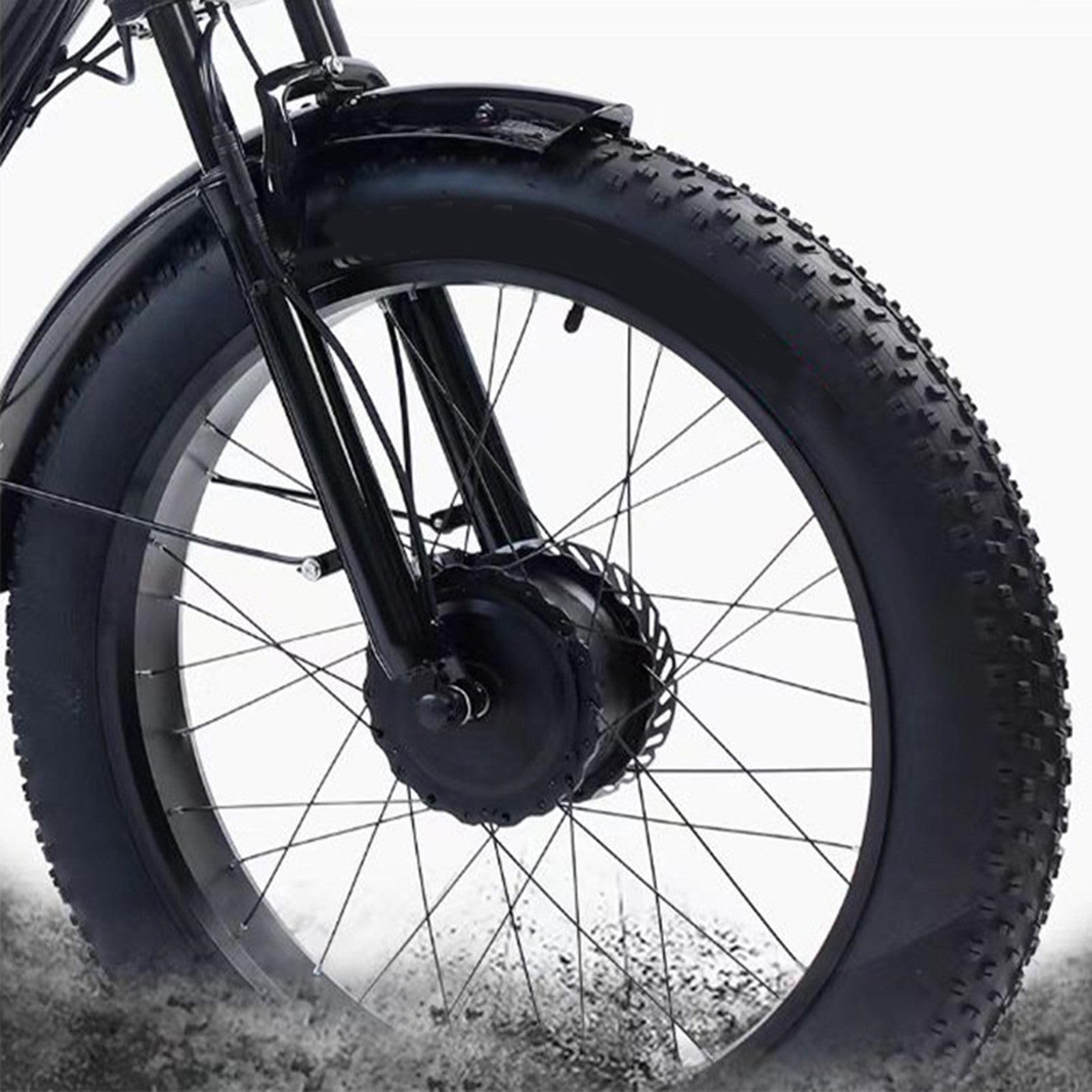 Triciclo elettrico per adulti, pneumatici larghi da 20'', batteria rimovibile da 48V/12Ah, portata massima 200 kg, cestino portaoggetti e seggiolino posteriore per bambini, autonomia di 35 k