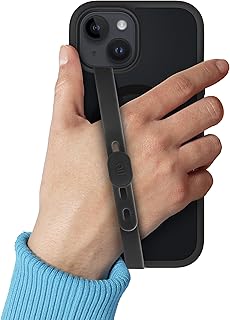 Geonav Fita Salva Celular Safe Grip, Suporte Protetor em Silicone Resistente, Com Ajuste, Preto