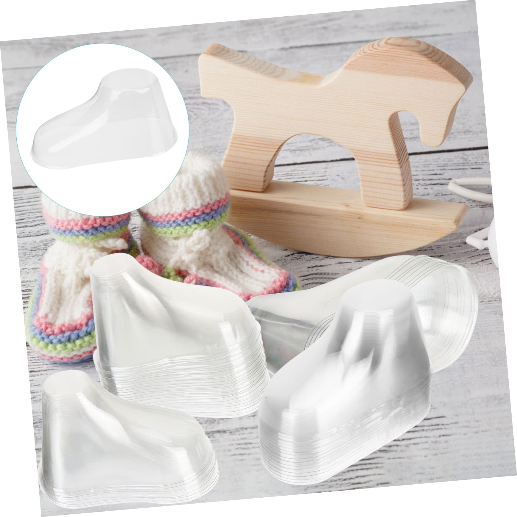 200 Paar Babysocken, Präsentationsständer for Kleinkinderschuhe, Fußmodell-Werkzeuge, Präsentationsformer for Kleinkinderschuhe, Präsentationshalter for Kleinkinderschuhe, Kindersocken, Mini-Babyfüße,