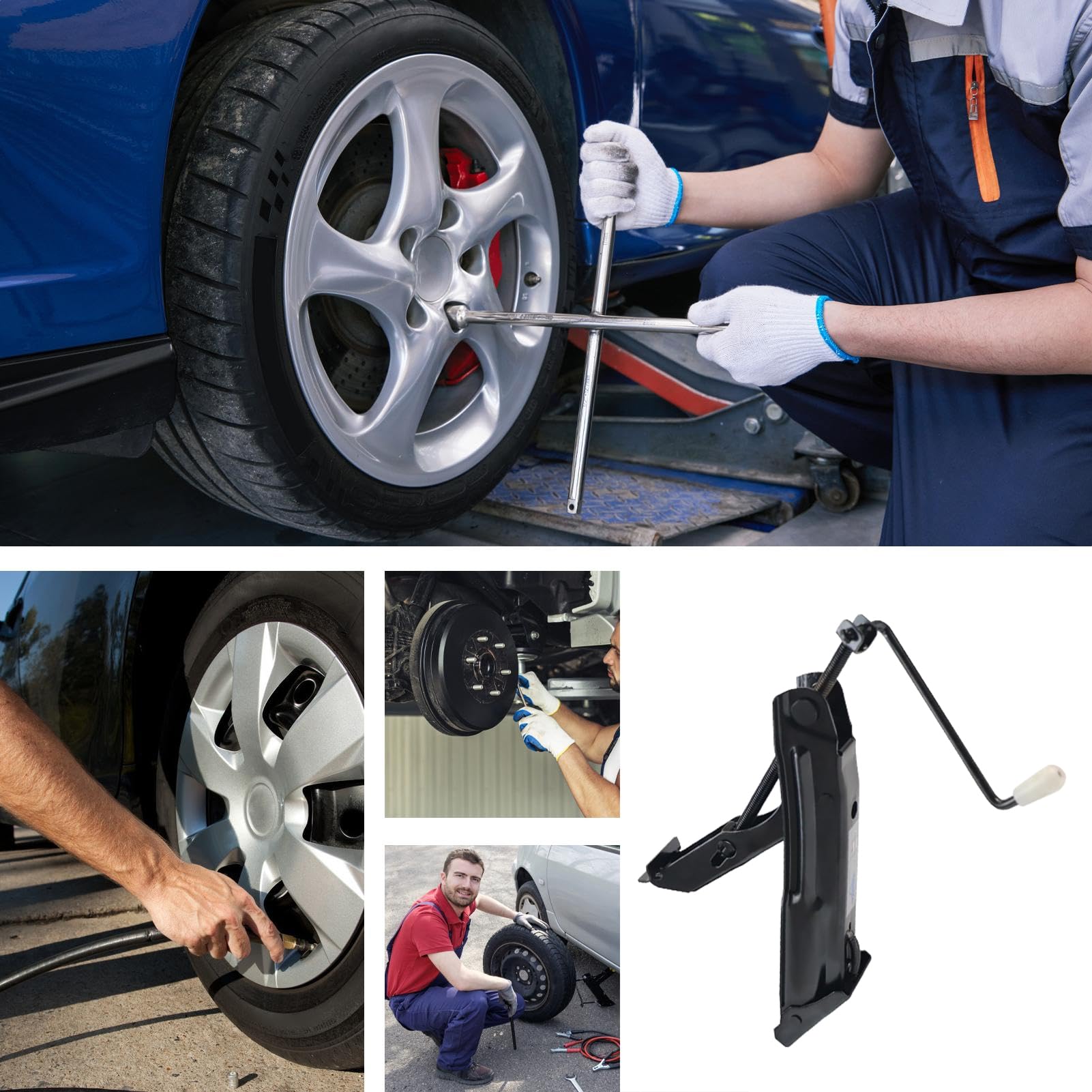 Cric Auto Portatile Sollevamento Cric a Z per Sollevamento | Supporti Portatili per Cambio Gomme Moto Fuoristrada Camper Auto