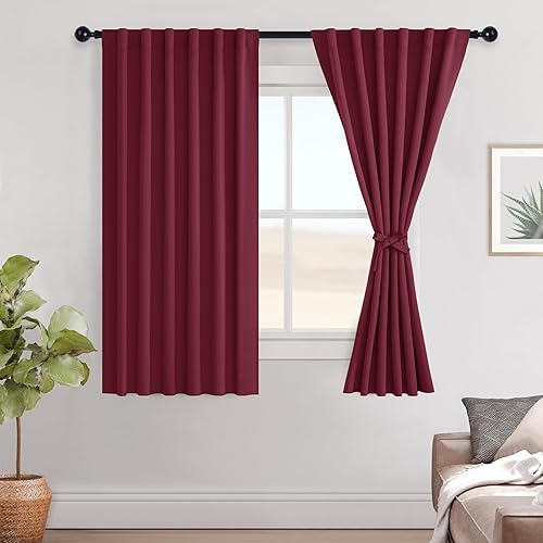 Miniatura 150 de Hiasan Cortinas opacas blancas extra anchas para dormitorio, cortinas opacas térmicas extra anchas de 72 pulgadas de largo, con pestaña trasera,