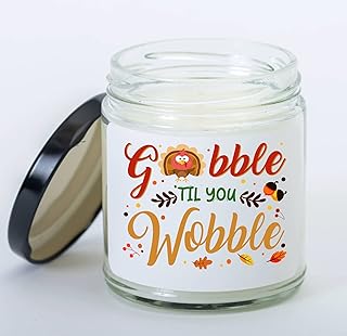 Thanksgiving Candle Gobble Til You Wobble Turkey, House Family Together Dinner Table Decoration, Thanksgiving Dining Decor Candle,Thankful Fall Turkey Party Thanksgiving Gift for Women Men