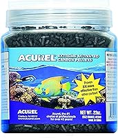 Vista 2 de Acurel LLC Pellets de carbón activado extremo, 45 onzas, blancos y bronceados