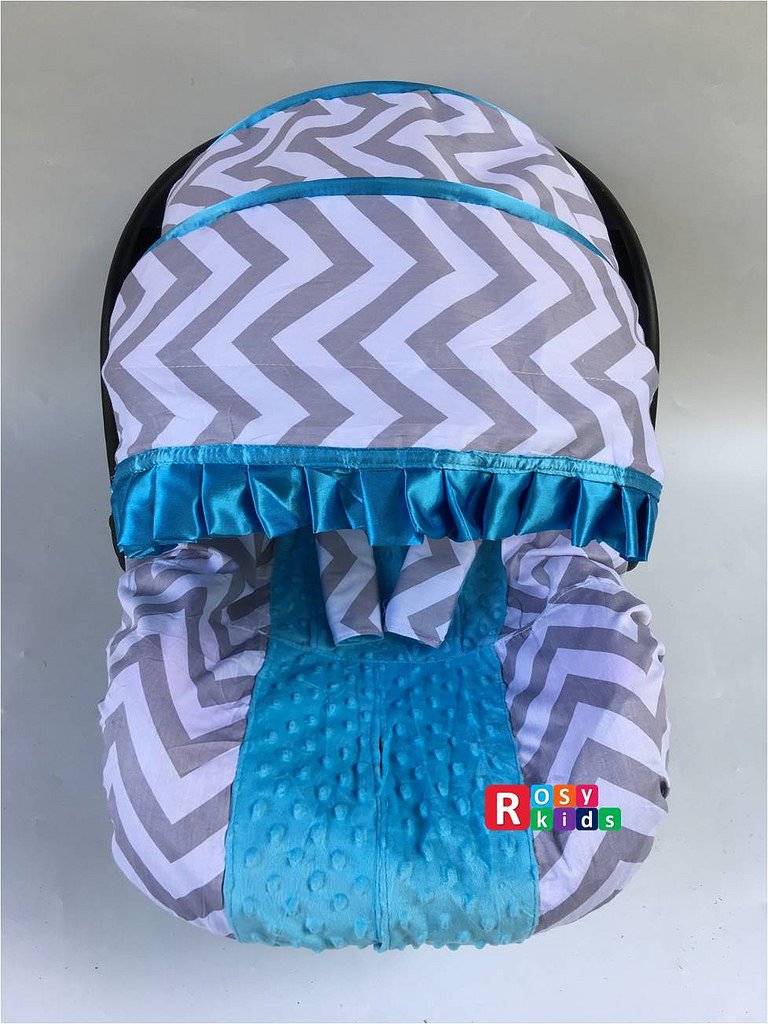 Rosy Kids Infant Carseat Canopy Cover 3pc Whole Caboodle, Baby Car Seat Cover Outdoor Kit, Color03NR10