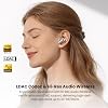 TOZO NC20 Pro Auriculares Inalámbricos con Cancelación de Ruido Activa, Pantalla LCD Inteligente | Audio Hi-Res LDAC, Bajos Estéreo, 6 Micrófonos AI para Llamadas, 80H, IPX8 Resistente al Agua, 32 EQ vía App, Carga Inalámbrica, Rosa Dorado 3
