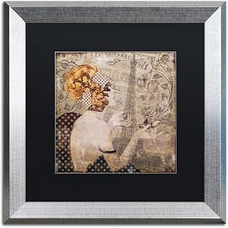 Trademark Fine Art ALI4027-S1616BMF A Date with Paris, 16x16-Inch, 16x16