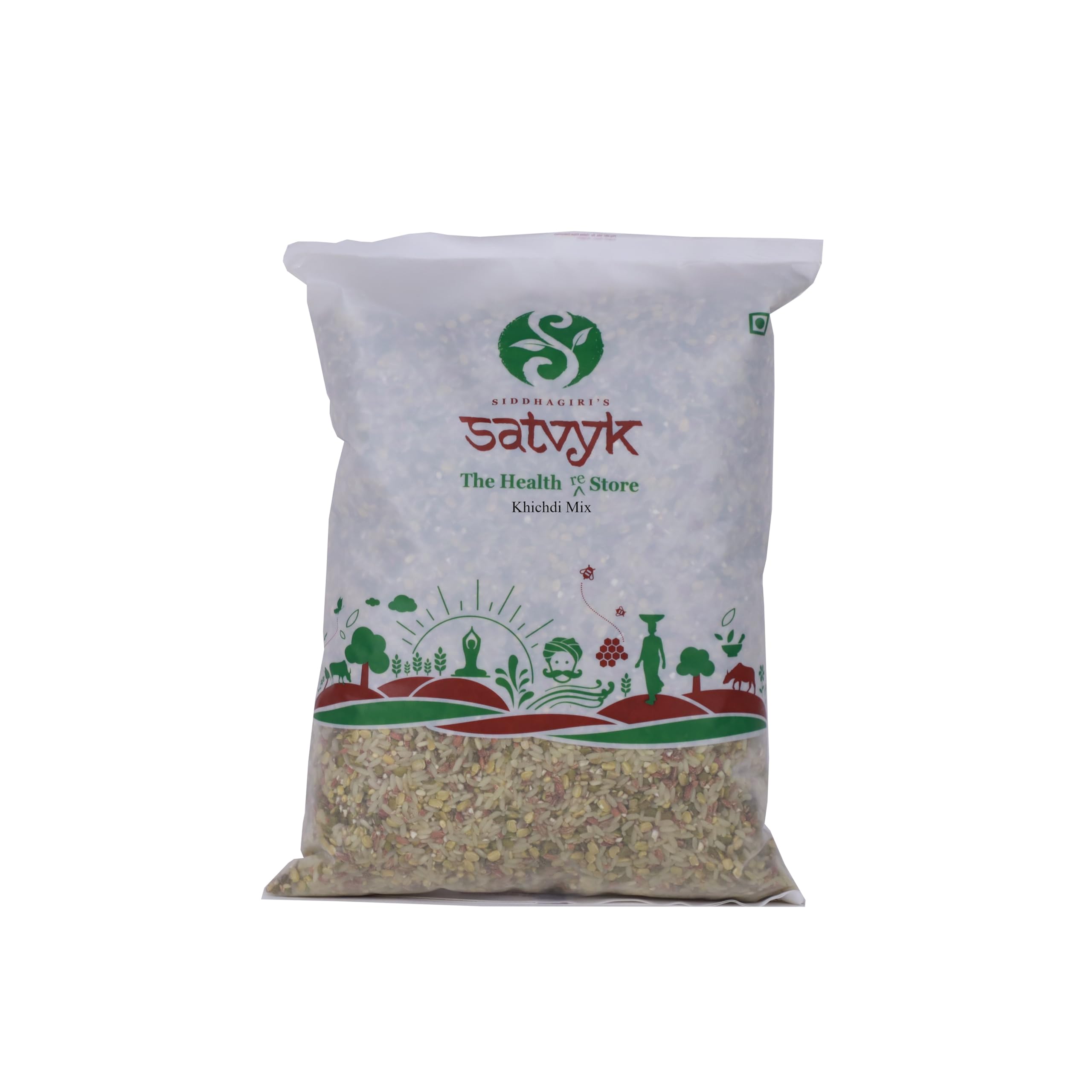 S Siddhagiris SATVYK THE HEALTH re STORE Organic Khichdi Mix with Moringa Powder (500gm) - Unpolished Millet Khichdi Mix | Enhanced with Moringa Powder | Rice, Moong Dal & Millet Khichdi Mix (B081H9YN7S) Amazon Price History, Amazon Price Tracker