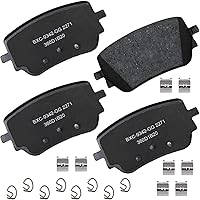 Vista 300 de Pastillas de freno traseras cerámicas Bendix Premium SBC1337 para Cadillac CTS 2014-2008, SRX 2016-2010, Chevrolet Camaro 2015-2010, Saab 9-4X 2011