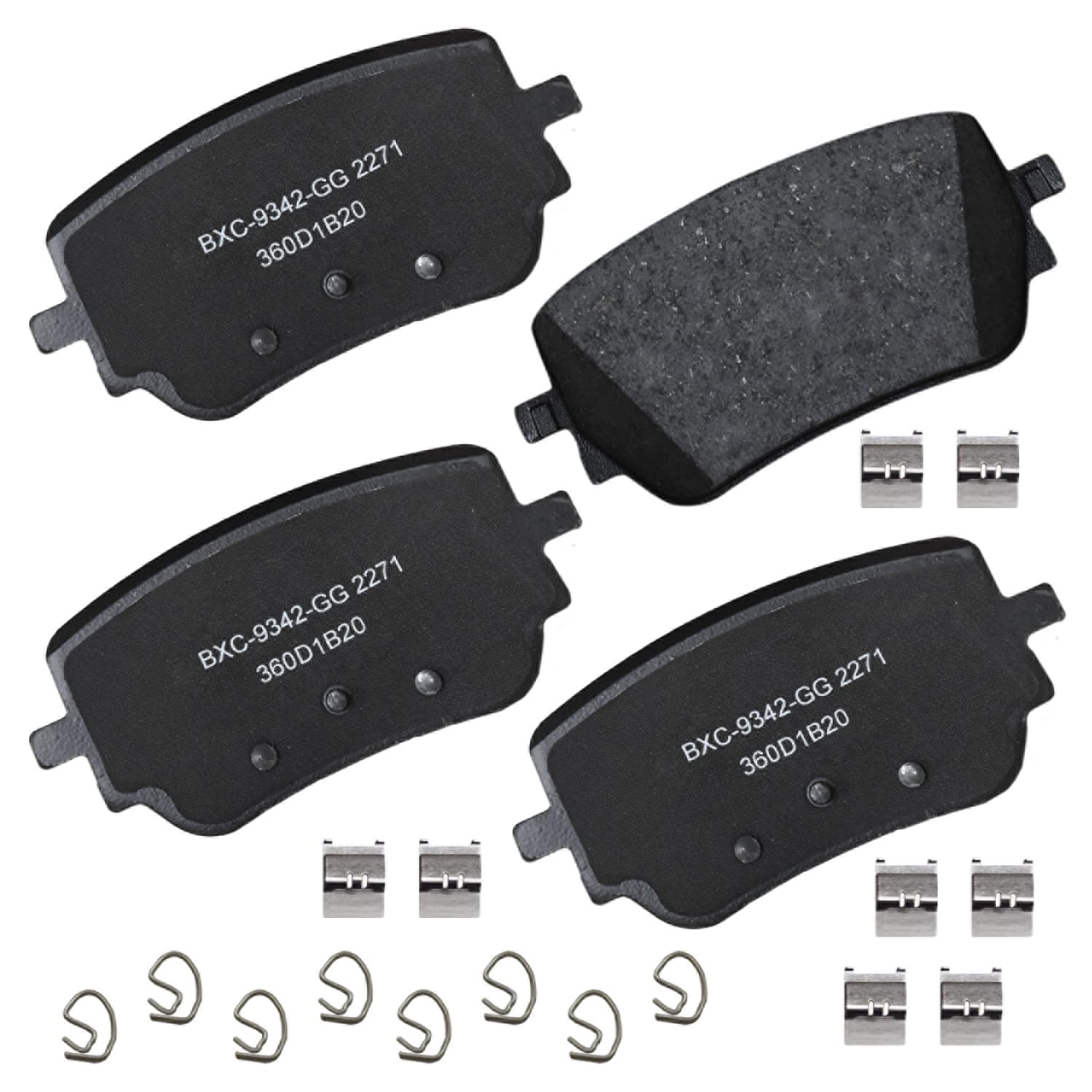 Bendix Premium SBC2271 Ceramic Rear Brake Pads for Select Models Mercedes-Benz A35 AMG,CLA35 AMG,CLA45 AMG,CLA200,CLA250,GLA35 AMG,GLA45 AMG,GLA250,GLB35 AMG,GLB250